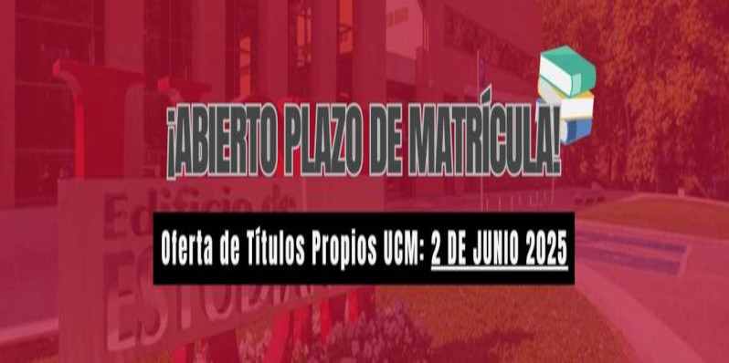 Apertura matrícula Cursos de Formación Permanente UCM